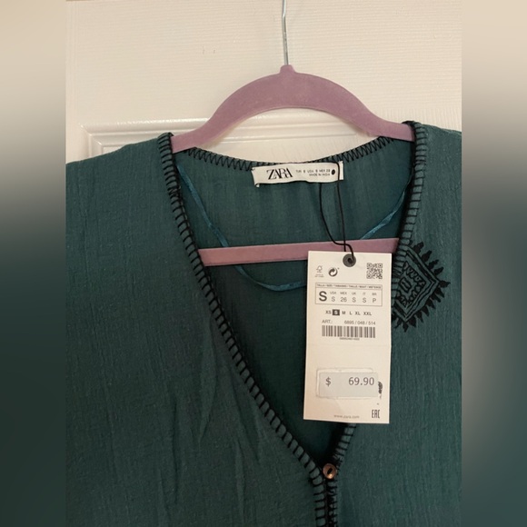 NEW Zara midi dress long sleeve - Picture 7 of 7